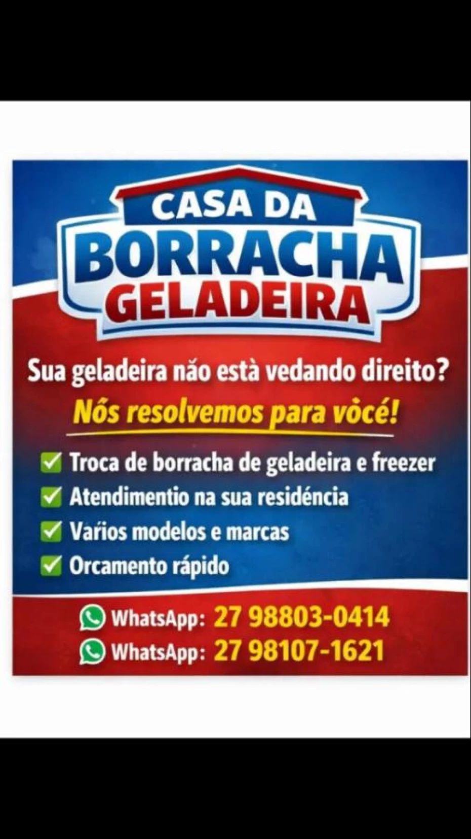 Foto 4:  — SB Produtos e Soluções em Borracha Geladeira