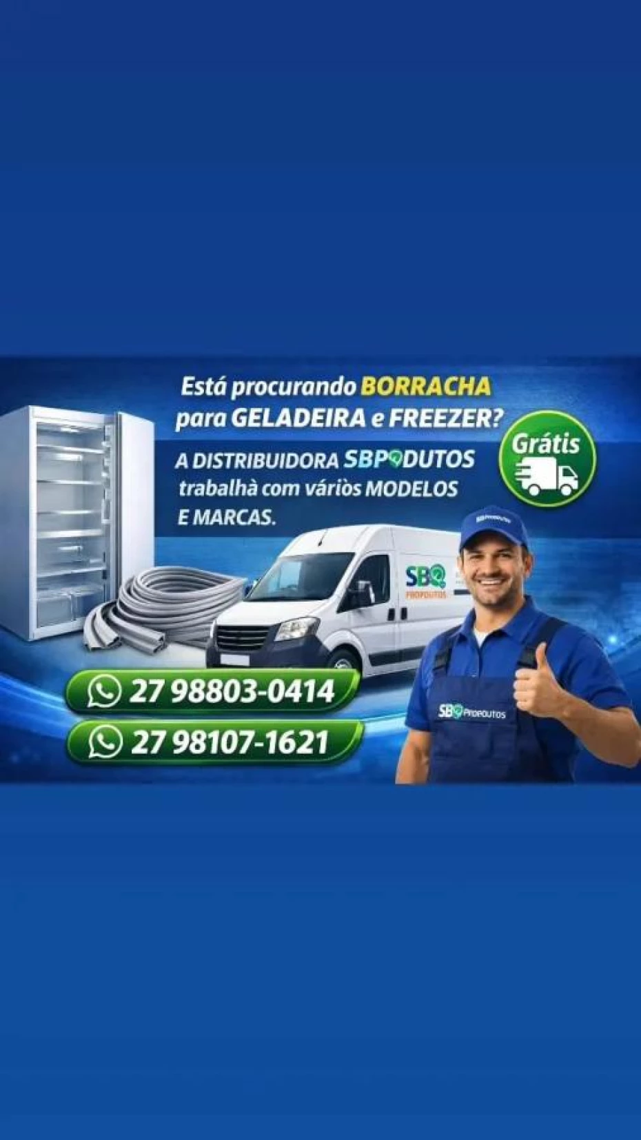 Foto 3:  — SB Produtos e Soluções em Borracha Geladeira